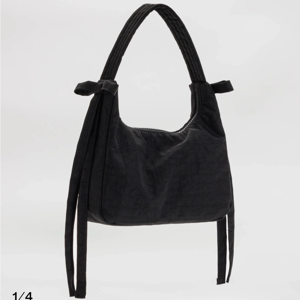 sandy liang x baggu black mini bow bag